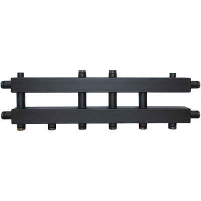 Модульный коллектор UNI-FITT на 5 (4+1) контуров, без кронштейнов