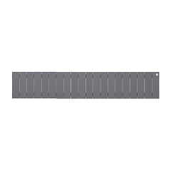 Биметаллический секционный радиатор отопления Royal Thermo PianoForte Silver Satin 200 / 20 секций