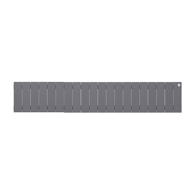 Биметаллический секционный радиатор отопления Royal Thermo PianoForte Silver Satin 200 / 20 секций