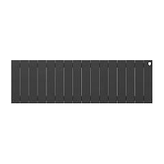 Биметаллический секционный радиатор отопления Royal Thermo PianoForte Noir Sable 300 / 16 секций
