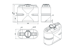 Емкость ЭкоПром S 500 литров