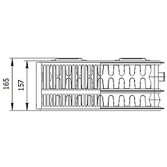 Стальной панельный радиатор отопления Лемакс С33/300/ 2400