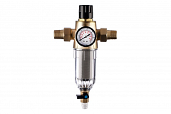 Фильтр Гейзер Бастион 412 - 3/4 с обратной промывкой и манометром