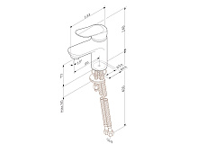 Смеситель для раковины AM.PM Sunny F85C02100, хром