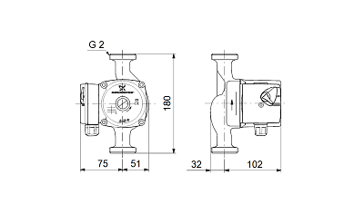 Циркуляционный насос Grundfos UPS 32-70