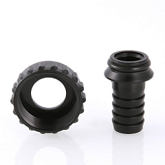 Накидная гайка VALTEC с штуцером для дренажного крана VT.430 3/4 Евроконус