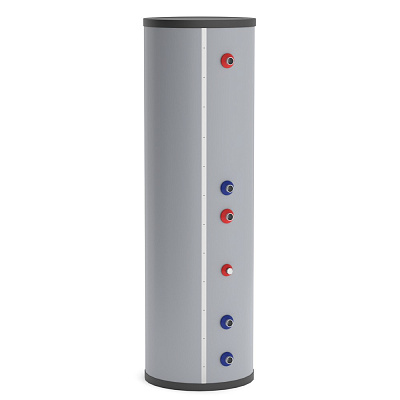 Бойлер косвенного нагрева RISPA с одним увеличенным теплообменником RBFL-300 напольный (нерж. сталь 304)