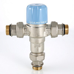 Термостатический смесительный клапан VALTEC Thermomix трехходовой 1/2 (от 30 до 50 градусов)