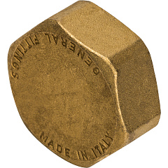 Заглушка Stout внутренняя резьба 1, латунь