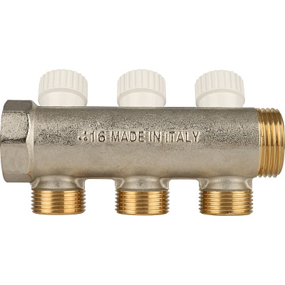Коллектор Stout с регулировочными вентилями 1x3/4EK с 3 отводами, SMB 6851 013403