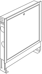 Монтажный шкаф Oventrop для скрытой установки (ширина 560 мм)