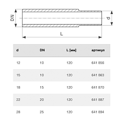 Переход Viega Prestabo под сварку 12x10