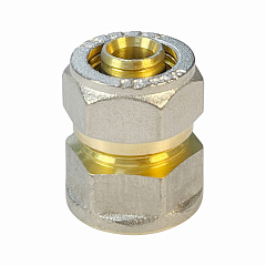 Соединитель Valfex для труб PE-RT/Al/PE-RT, обжимной с переходом на ВР 16 x 1/2 дюйма