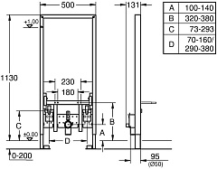 Система инсталляции для биде Grohe Rapid SL 38553001