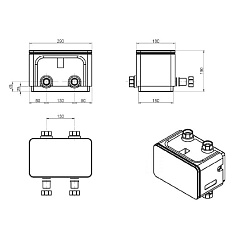 Гидравлическая стрелка Buderus WHY DN25, 2 м3/ч