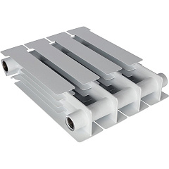 Биметаллический секционный радиатор отопления Stout Alpha 350 / 1 секция