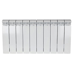 Биметаллический секционный радиатор отопления Stout Alpha 350 / 10 секций