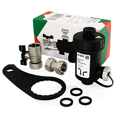 Фильтр-грязеуловитель UNI-FITT магнитный 3/4 для котла, пластик чёрный (215B3001)