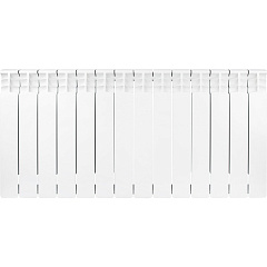 Биметаллический секционный радиатор отопления Stout Space 500 / 14 секций