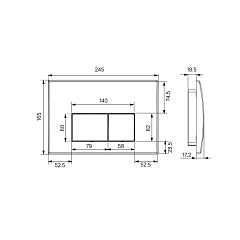 Комплект IDDIS 2 в 1: инсталляция и клавиша смыва, Optima Home, белый глянцевый