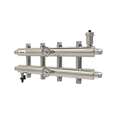 Распределительный коллектор ПроксиТерм GK 25-5 (без гидрострелки) 60 кВт, 5 контуров