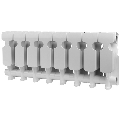 Биметаллический секционный радиатор отопления Rommer Plus 200 / 8 секций