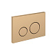 Кнопка смыва Cersanit TWINS для LINK PRO/VECTOR/LINK/HI-TEC пластик золотой матовый