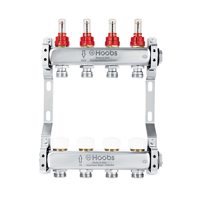 Коллекторный блок HOOBS , с расходомерами, 1 х 3/4 -12 вых .