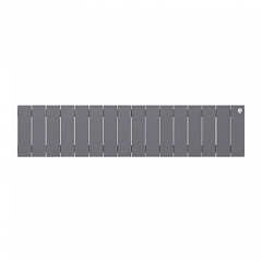 Биметаллический секционный радиатор отопления Royal Thermo PianoForte Silver Satin 200 / 16 секций