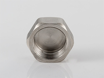 Заглушка резьбовая VALTEC 3/4 внутренняя, никелированная латунь