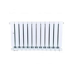 Биметаллический секционный радиатор отопления Stout Space Ventil 500 / 12 секций (нижнее правое)