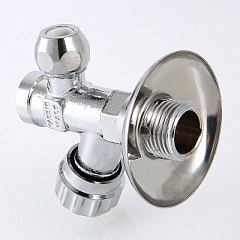 Вентиль VALTEC с фильтром для подключения сантехнических приборов 1/2х3/8