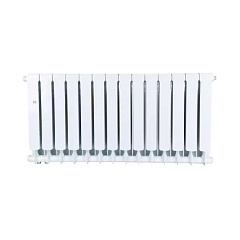 Биметаллический секционный радиатор отопления Stout Space Ventil 500 / 14 секций (нижнее правое)