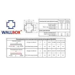 Профиль монтажный WALLBOX алюминиевый в штангах 3м