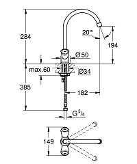Смеситель для кухни Grohe Costa S 31819001