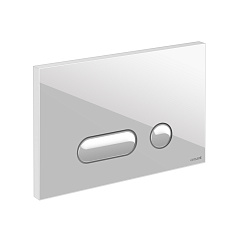 Кнопка смыва Cersanit INTERA, пластик белый, универсальная