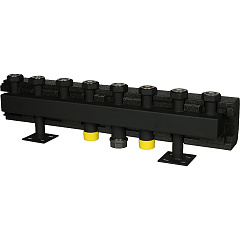 Коллектор Stout стальной распределительный 4 отопительных контура. В теплоизоляции DN 32, SDG-0016-005004