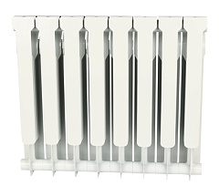 Биметаллический секционный радиатор отопления Rommer Profi Bm 350 (Bi 350-80-150) / 8 секций