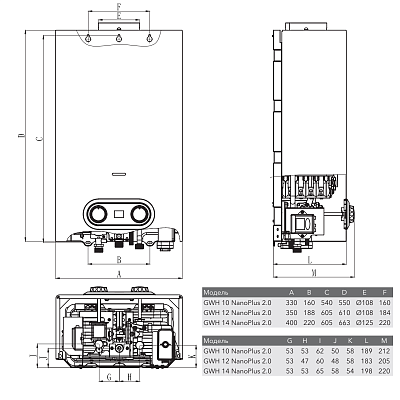 Газовая колонка Electrolux GWH 12 NanoPlus 2.0