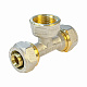 Тройник Valfex для труб PE-RT/Al/PE-RT, обжимной с переходом на ВР 20х1/2х20