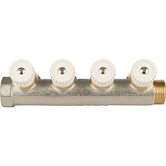 Коллектор Stout с регулировочными вентилями 3/4x3/4EK с 4 отводами, SMB 6851 343404