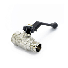 Кран шаровой Bugatti ARIZONA 605 прямой стандартнопроходной, НВ 1/2, алюминиевый рычаг