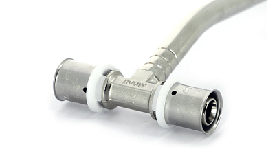 Тройник UNI-FITT для подключения радиатора пресс-трубка 16 x d15 l=300 мм