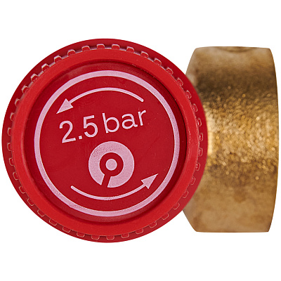 Клапан предохранительный Rommer для отопления 2.5 бар 1/2x3/4