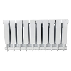 Биметаллический секционный радиатор отопления Stout Alpha 350 / 10 секций