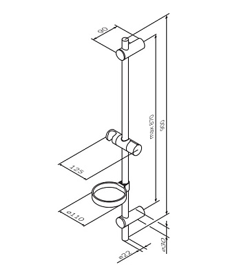 Душевая штанга AM.PM Spirit F0370064
