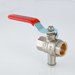 Кран шаровой VALTEC для подключения датчика температуры, 1