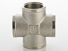 Крестовина VALTEC 1/2 внутренняя, никелированная латунь