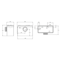 Канализационная насосная станция UNIPUMP SANIVORT 605 M напор 10м с ножом