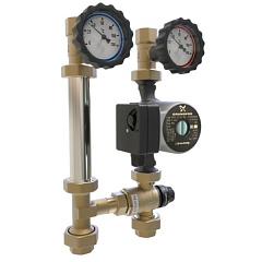 Насосная группа ПроксиТерм TK DN25 PRO с термостатическим трехходовым клапаном (без насоса)